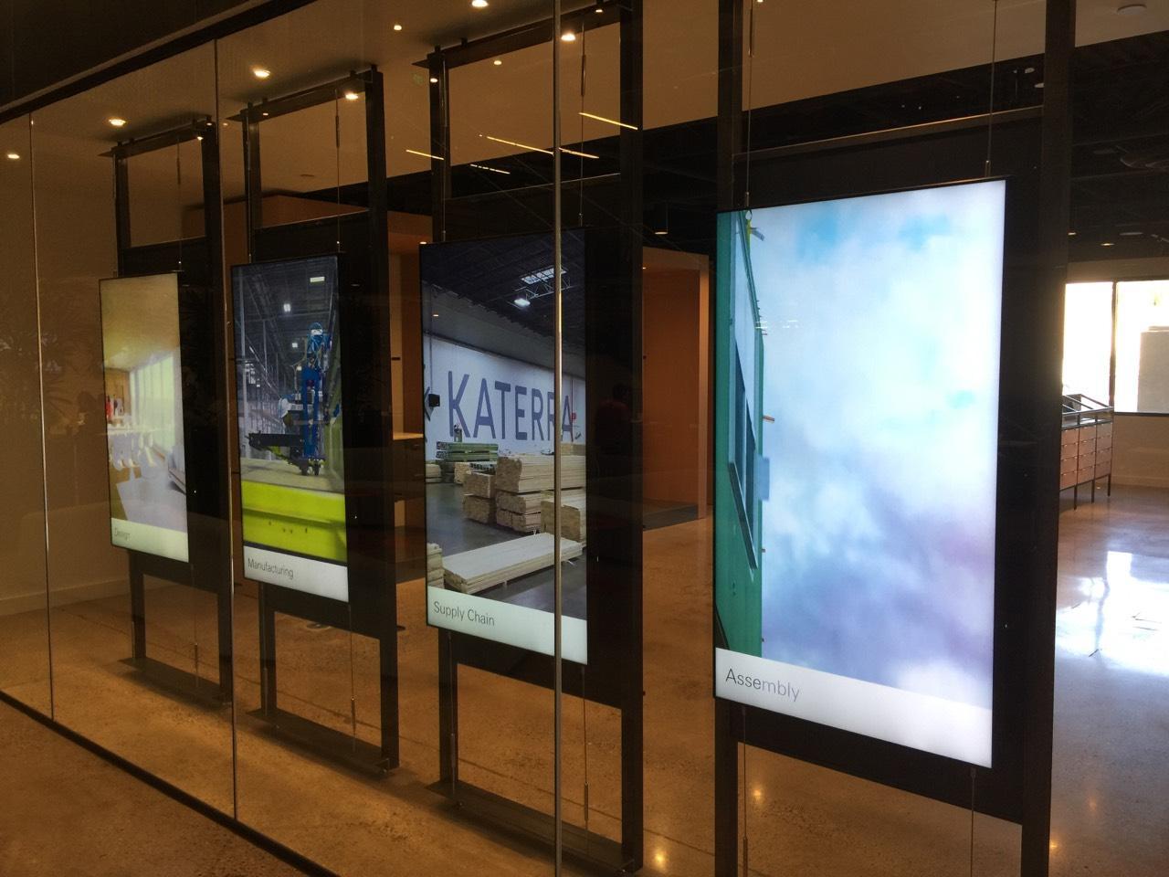 Vertical TV Displays for Business Messages